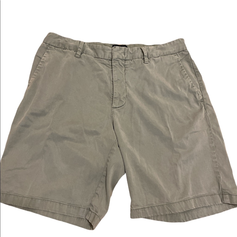 Zachary Prell Catalpa lightGreen, cotton, Flat front shorts, 34